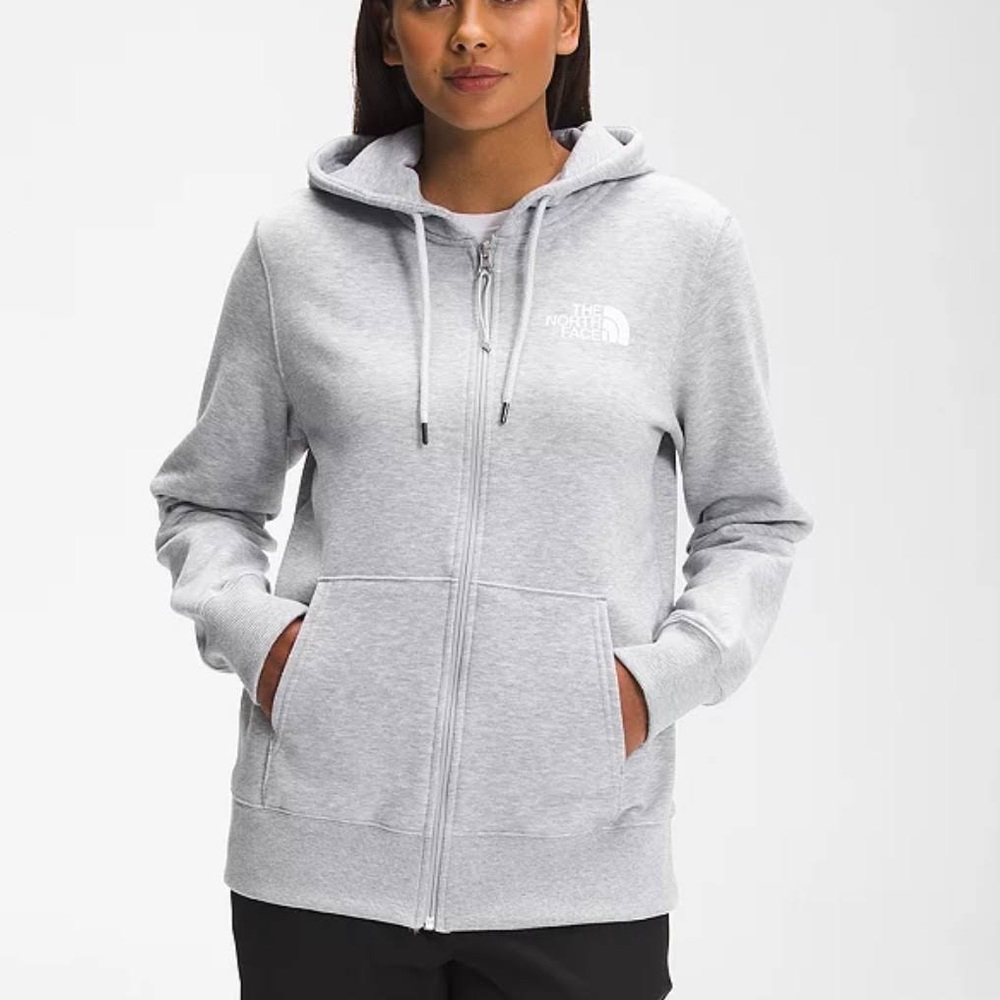 The North Face Women's B Bossi Full Zip Hoodie Jacket TNF Light Grey - Picture 1 of 2